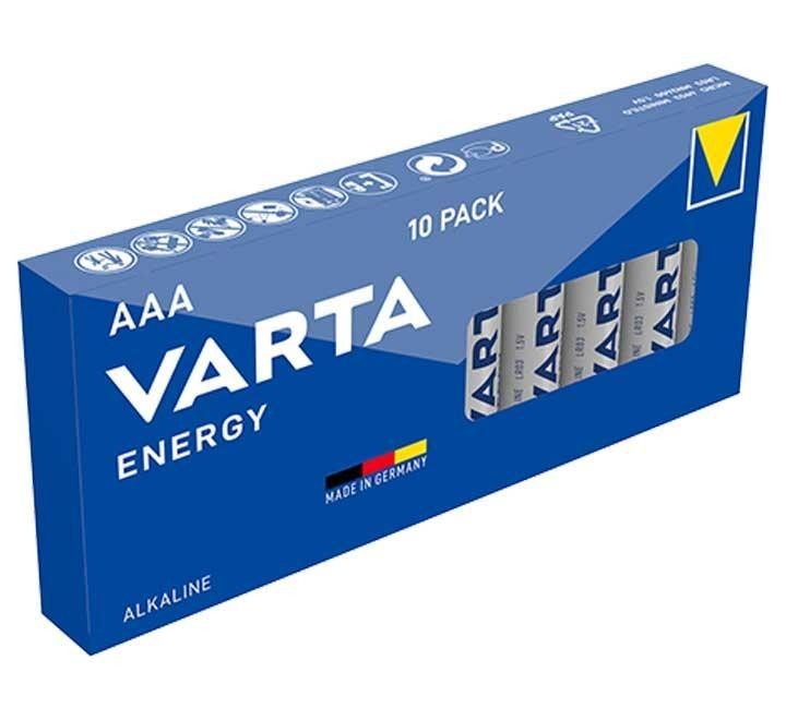 pack 10 pilas varta alcalina aaa lr03 4103229410