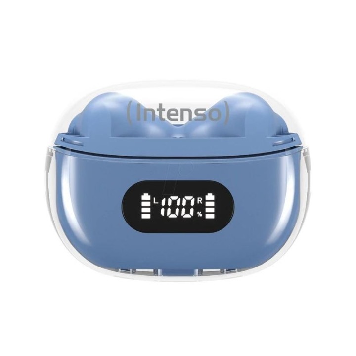intenso  buds plus auriculares tws anc+enc  azul