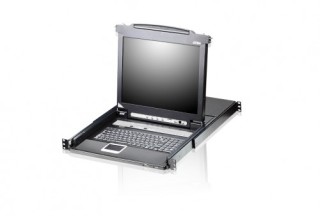aten aten consola cl5708m  spanish keyboard / 2x k06 sg  8 port single rail 17" lcd kvm switch with