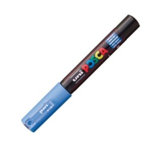 rotulador uni ball posca pc1m 0.7 azul cielo