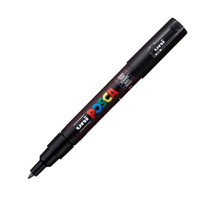 rotulador uni ball posca pc1m 0.7 negro