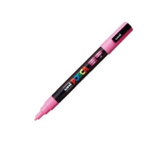 marcador uni ball posca pc3m 0.9 1.3mm rosa