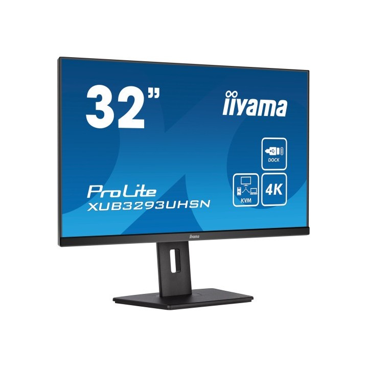 iiyama monitor iiyama 32" xub3293uhsn b5, ips, 60hz, 4 ms, hdmi, usb, usb c, displayport, alt, reg a