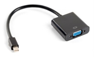 adaptador lanberg minidisplayport macho/vga hembra 20cm negro