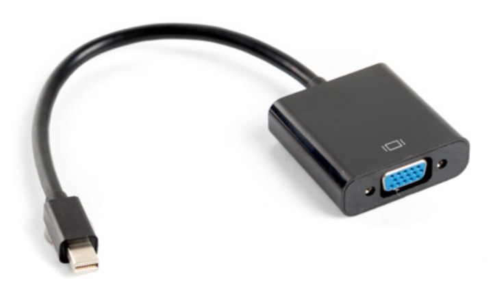 adaptador lanberg minidisplayport macho/vga hembra 20cm negro
