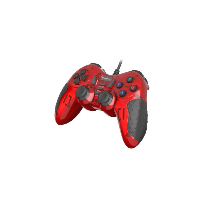 genesis genesis mangan 200 rojo usb 2.0 gamepad analogico/digital pc