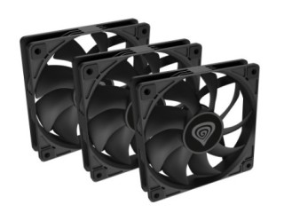 genesis genesis oxal 120 carcasa del ordenador ventilador 12 cm negro 3 pieza s