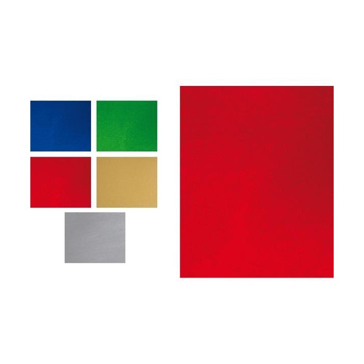 pack 10 cartulinas fixo metal 50x65 rojo