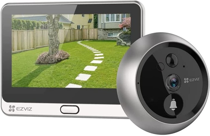 ezviz timbre con mirilla sin cables oro dp2c