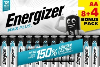 blister 8+4 pilas energizer max plus aa