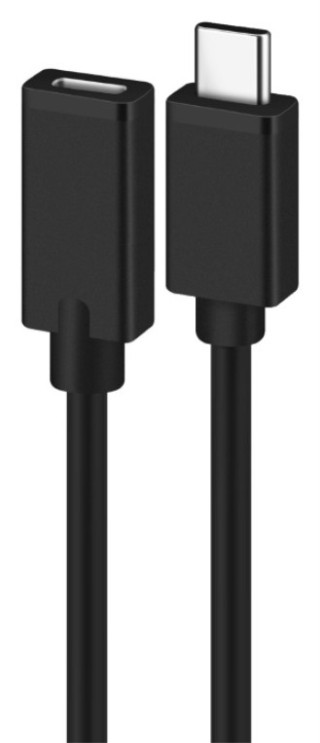 cable alargador usb 2.0 ewent usb c macho usb c hembra 1,8m negro