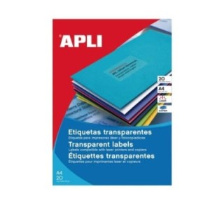 blister 20h. etiq. apli trans. 63.5x38.1