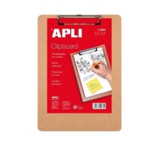 clipboard apli a4 madera c/clip 14684