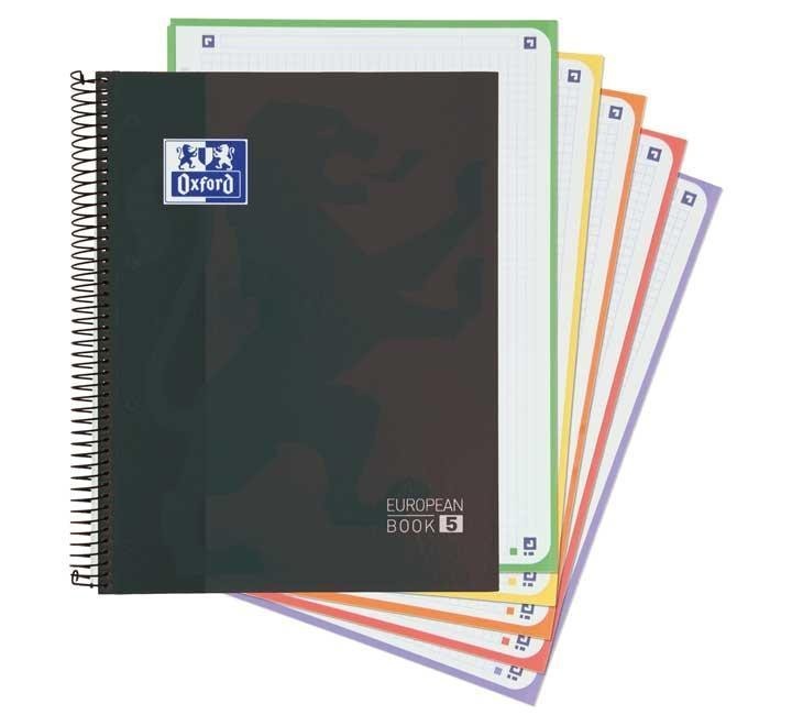 cuad oxford ebook 5 a4 5x5 120h t/ext negro
