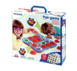 pair game juego emparejar 24 acti. miniland 31920