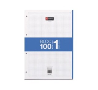 rec. 100h. miquelrius  a4 cuadricula azul
