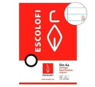 recambio 100h escolofi a4 70gr hztal mg pack  25 unidades