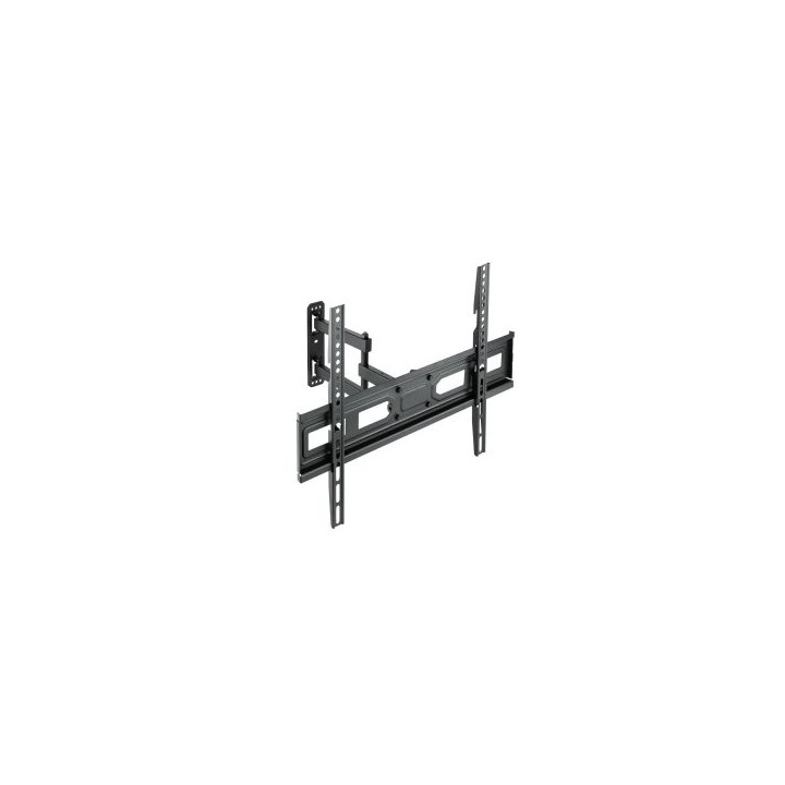 soporte de pared orientable tooq lp7863tn b para pantalla 37"  70" doble brazo con giro e inclinacio