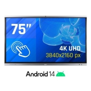 iggual pantalla interactiva 4k orchid 75" webcam
