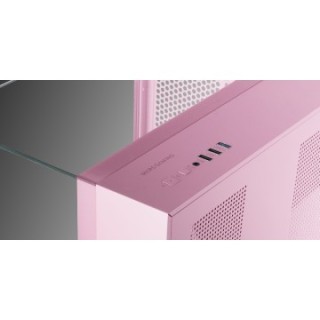 caja microatx gaming mars gaming mcvisionmp triple cristal templado gpu 330mm 1x3.5 1x2.5 rosa