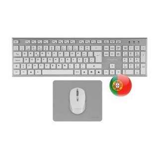 teclado mouse y alfombrilla wireless tacens zenithwpt low profile tecla copilot 3200dpi portug