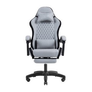 silla gamer mars gaming mgcxfsb fabric reclinable reposapies extensible diseno textil negro plata