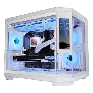 caja microatx mars gaming mc3tcorelcdmw gpu max 315mm lcd cristal templado color blanco.