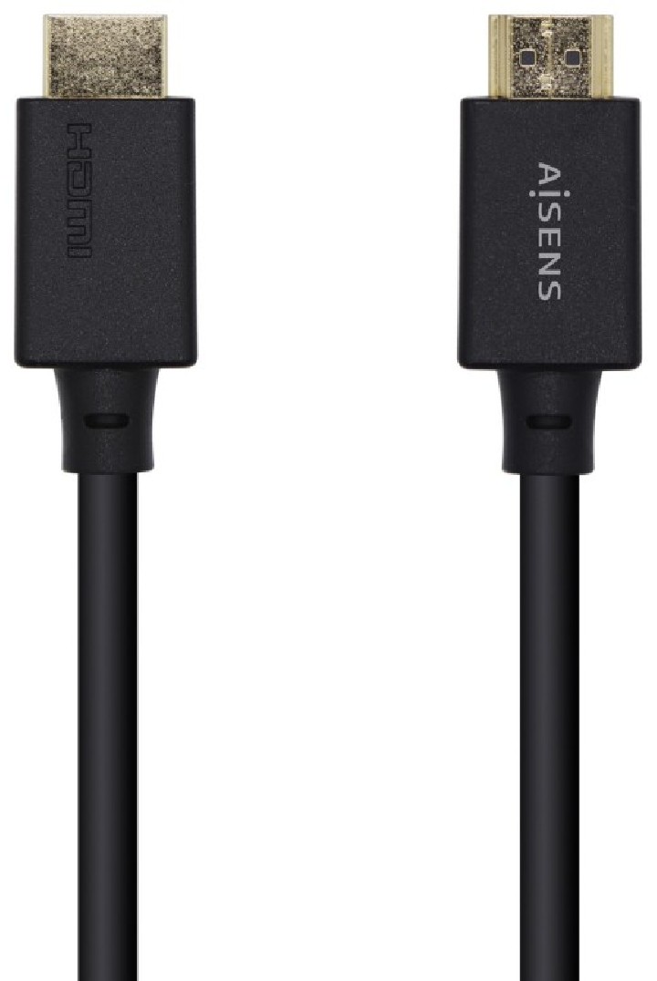 cable hdmi aisens v2.1 ultra alta velocidad certificado 8k60h m/m 2.0m negro
