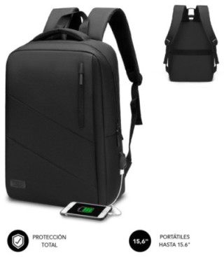 mochila subblim city backpack 15,6" black