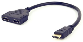 cable hdmi gembird doble puerto hdmi pasiva