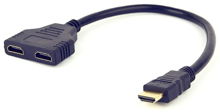 cable hdmi gembird doble puerto hdmi pasiva