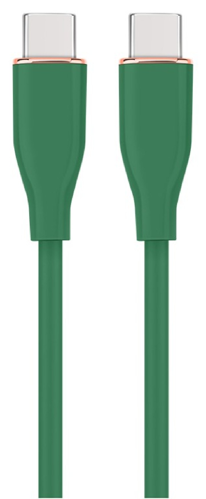 cable de carga y datos gembird  pd  tipo c silicona alta calidad 1,5m verde