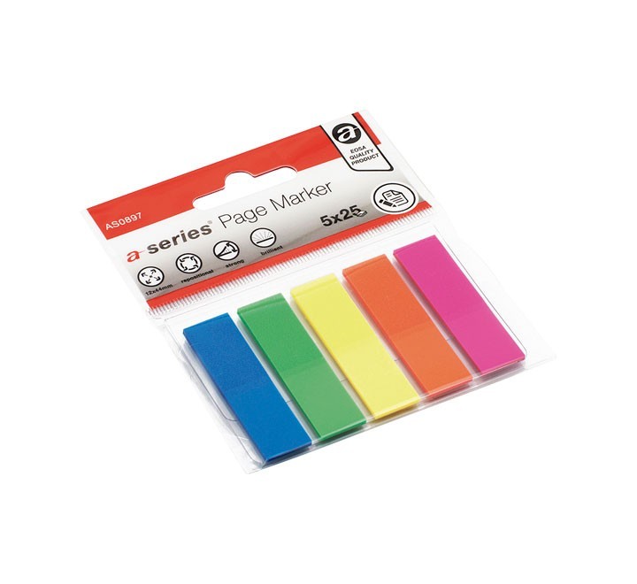 paq. 5 indice adh. a series 12x44mm stdo neon