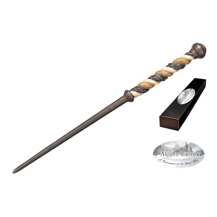 the noble collection replica the noble collection harry potter alecto carrow varita con caja y placa