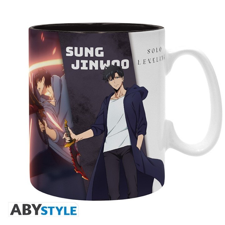 abystyle taza abystyle solo leveling jinwoo & igris