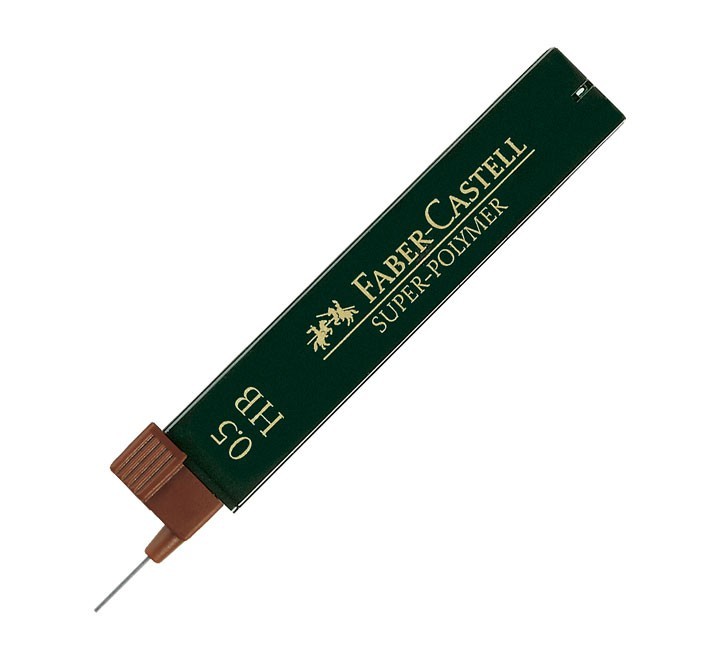 est. 12 minas faber castell superpolymer 0.5mm hb