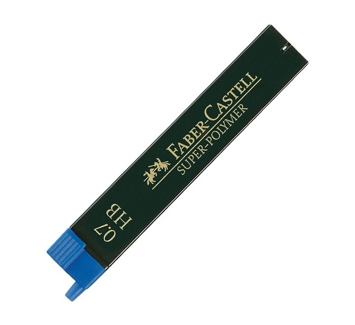 est. 12 minas faber castell superpolymer 0.7mm hb
