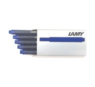 caja 5 cartuchos tinta lamy t10 azul