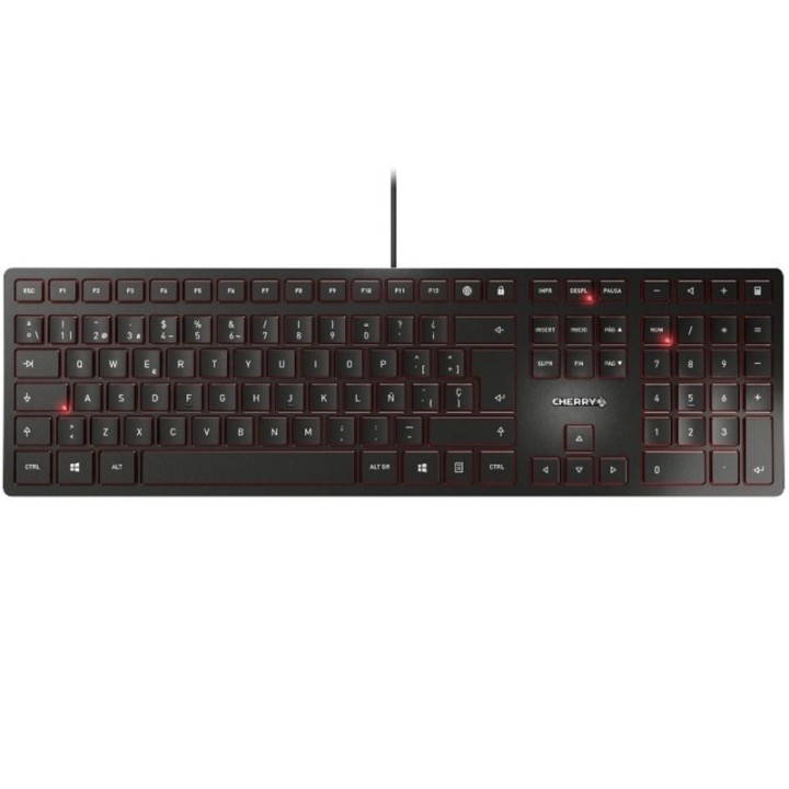 cherry teclado cherry kc 6000 slim ultraplano negro