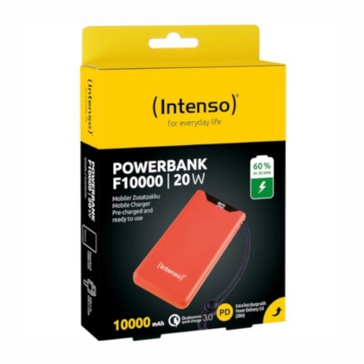 intenso  powerbank f10000  10000 mah  naranja