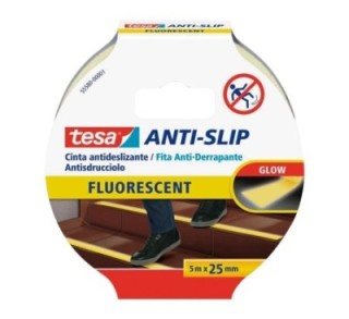 cinta antideslizante tesa 5mx25mm fluorescente