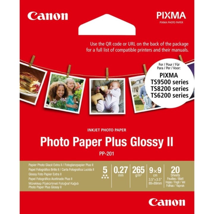 canon papel canon foto pp   201 2311b070 9x9    20 hojas