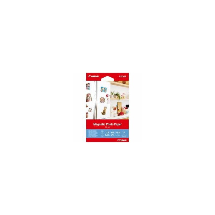 canon papel canon foto magnetico mg   101 3634c002 a6 10x15    5 hojas