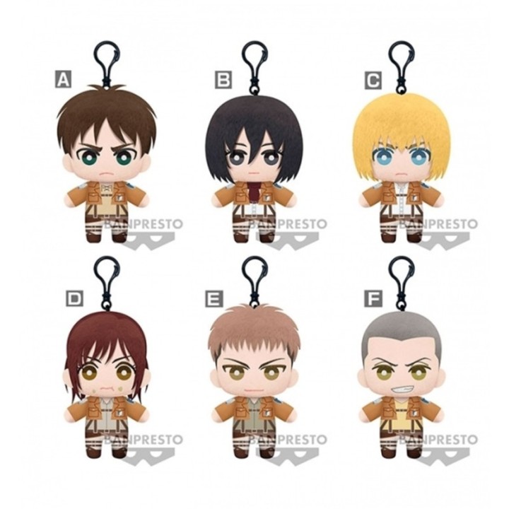 banpresto peluche banpresto attack on titan tomonui plush assort series 1 unidad aleatoria