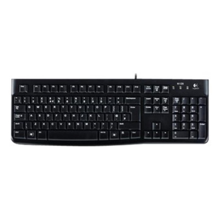 logitech teclado logitech k120 usb negro en ingles  eeuu