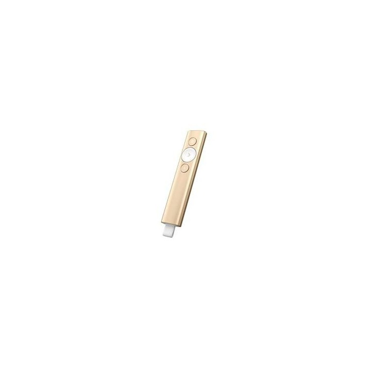 logitech mando wireless inalambrico logitech spotlight    universal    operativo hasta 30m    oro