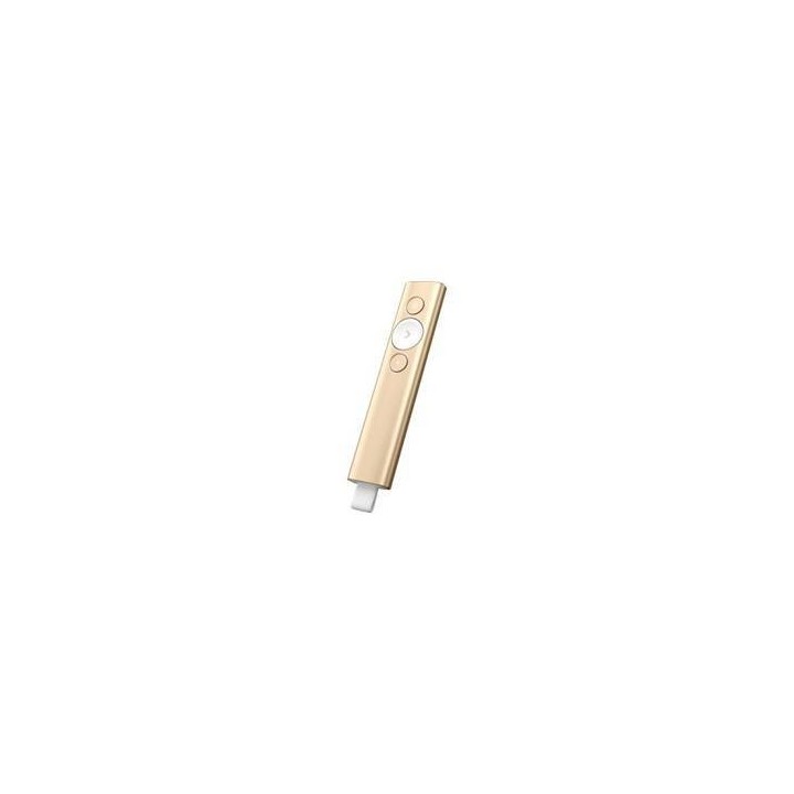 logitech mando wireless inalambrico logitech spotlight    universal    operativo hasta 30m    oro