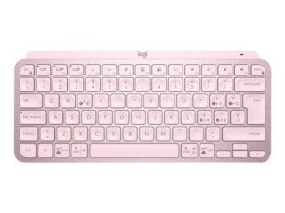 logitech teclado logitech mx keys mini rosa wireless inalambrico bateria