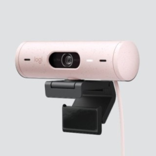 logitech webcam logitech brio 500 rosa full hd    usb tipo c