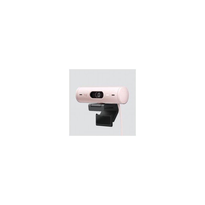 logitech webcam logitech brio 500 rosa full hd    usb tipo c